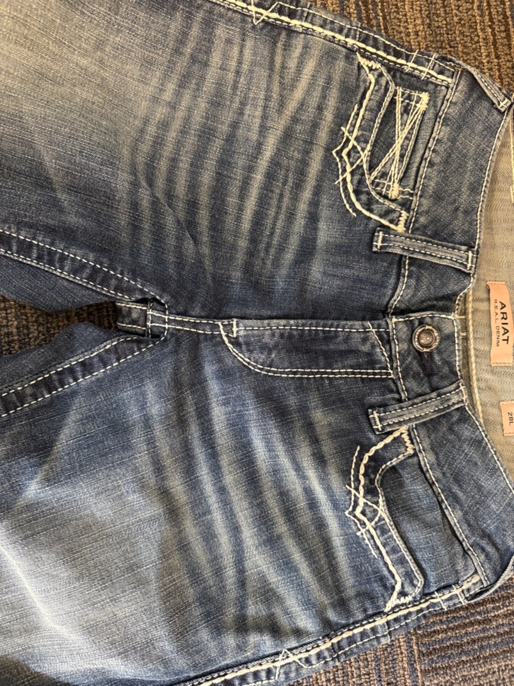 Ariat Women's Washed Blue Boot Cut Jeans - Picture 7 of 7